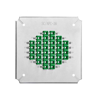 36 Позиции Полировка оптоволоконной плитки с отвержденной нержавеющей сталью S2316 для APC Потеря возвращения ≥ 60 дБ