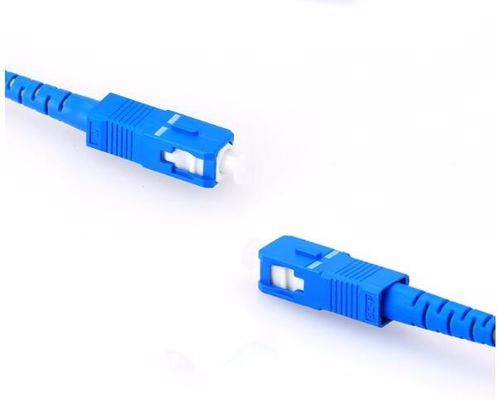 Военный кабель гибкого провода оптического волокна FTTH крытый с разъем-вилкой SC UPC