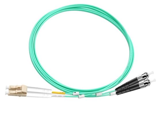 St оптического волокна 2.0mm 2m мультимодный двухшпиндельный к вносимой потере гибкого провода OM3 Lc низкой