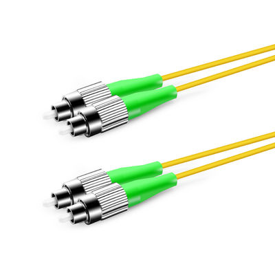 Гибкий провод FC APC оптического волокна SM 9/125 Zipcord симплексный для сети FTTH FTTB FTTX