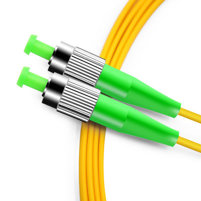 Гибкий провод FC APC оптического волокна SM 9/125 Zipcord симплексный для сети FTTH FTTB FTTX