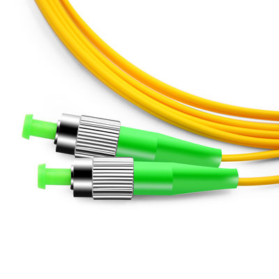 Гибкий провод FC APC оптического волокна SM 9/125 Zipcord симплексный для сети FTTH FTTB FTTX