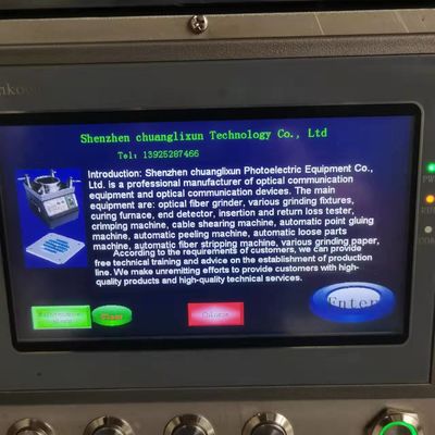 Programmable машина соединителя оптического волокна 60w с экраном касания